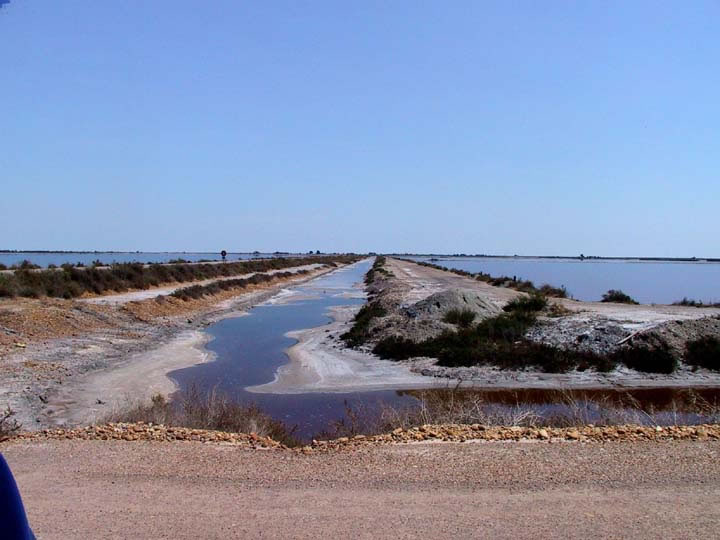Les marais salants et les canaux d'alimentation